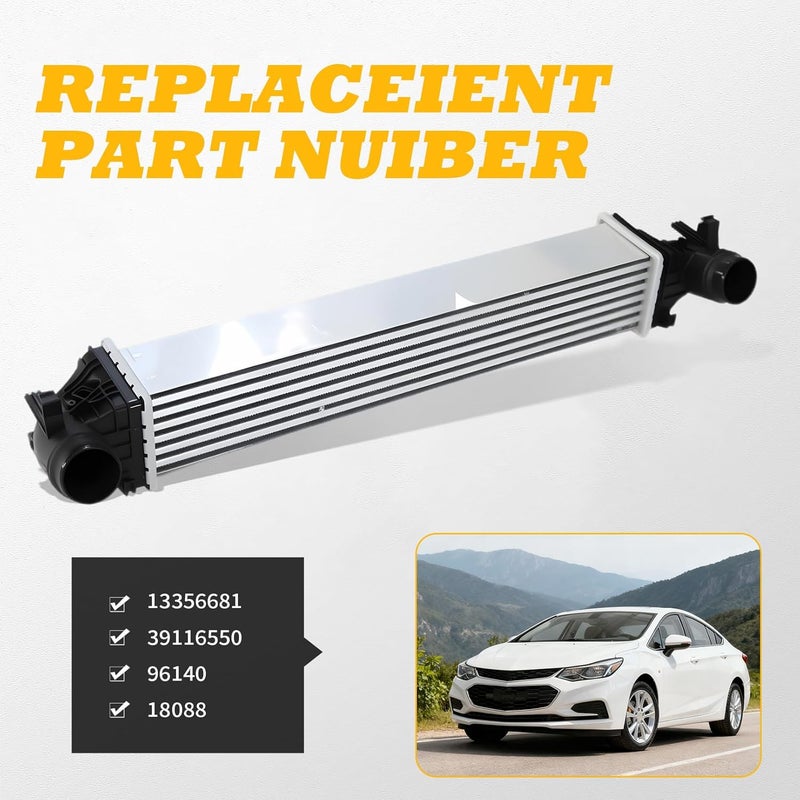 Jecoupoon Store Turbocharger Intercooler Compatible with Cruze 2016 2017 2018 2019 1.4L L4 Replace 13356681 39116550 Turbo Cooler - Image 4